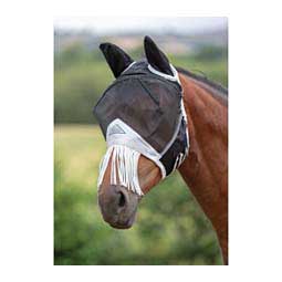 Fine Mesh Fly Mask with Nose Fringe  Shires Equestrian
